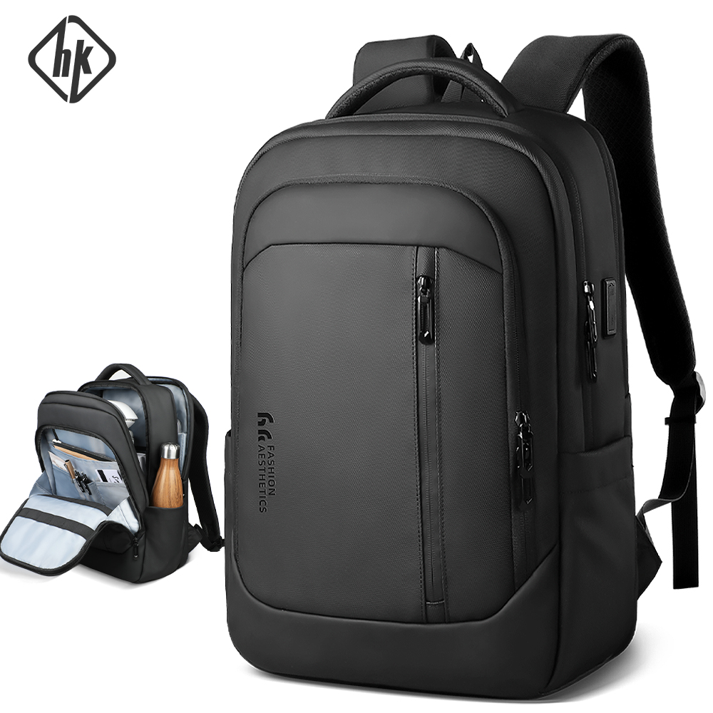Laptop Accessories Box - HK新デザイン旅行バックパック メンズ 大型ビジネスバックパック 通勤 オックスフォード防水バックパック 17インチ