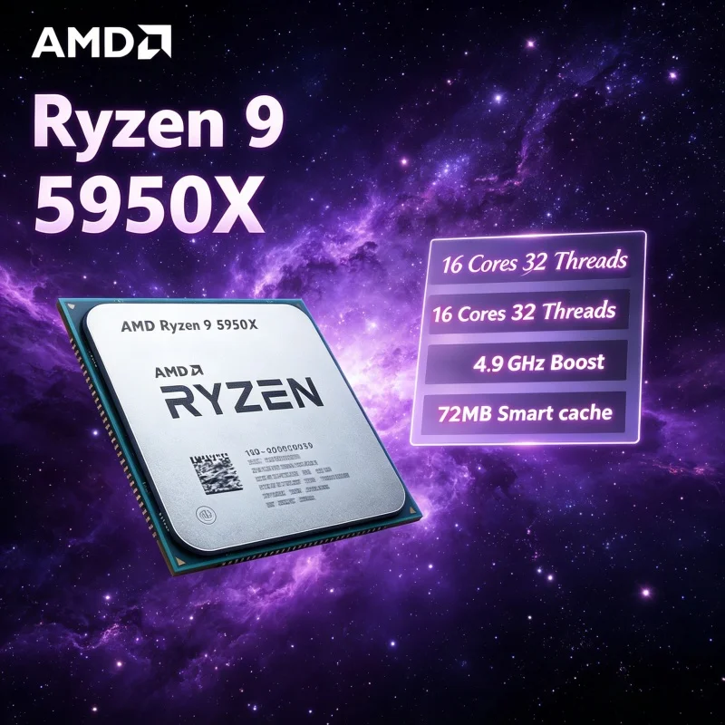 Amd Cpu Ryzen 9 - AMD Ryzen 9 5950X 64MB大容量キャッシュ搭載デスクトップCPU 16コア32スレッド