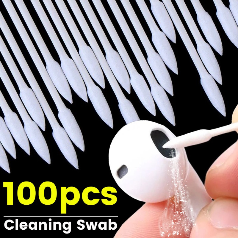 Laptop Accessories Cleaning Kit - 使い捨てクリーニング綿棒,iphone,ipad,samsung電話,タブレット,充電器ポート,イヤホン,ラップトップ,ほこり,二重頭,綿棒用