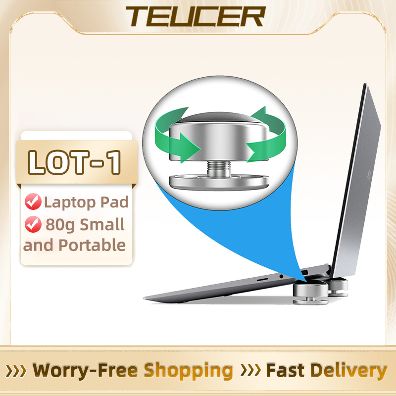 Laptop Stand Portable - Teucer-ラップトップスタンド,調整可能な冷却ベース,Macbook用滑り止めブラケット,バッチ1
