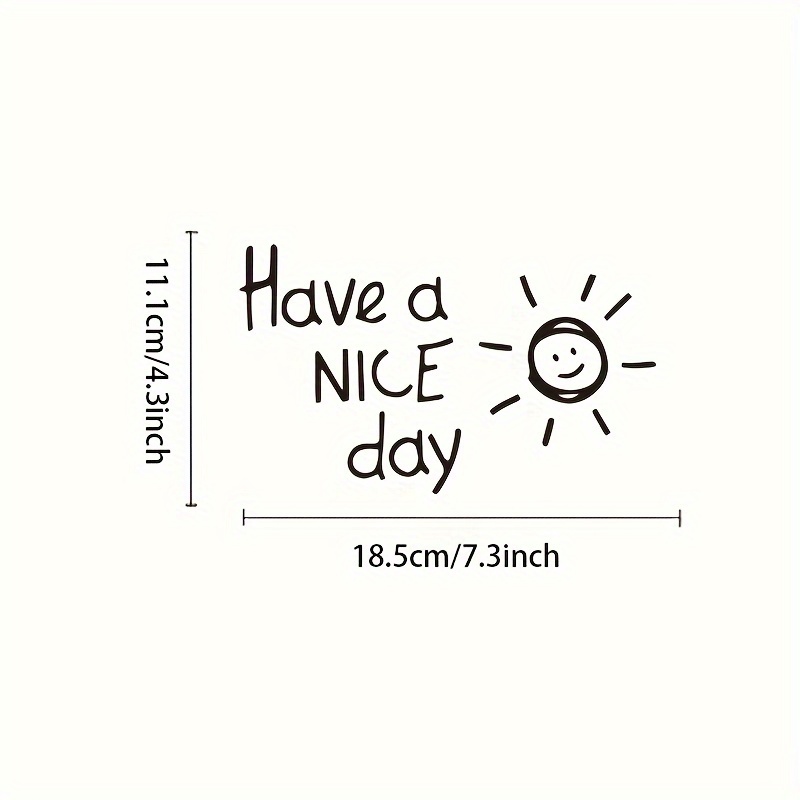 Have A Nice Day 防水ビニールステッカー 車、 - Laptop Accessories To Have のレビューと価格