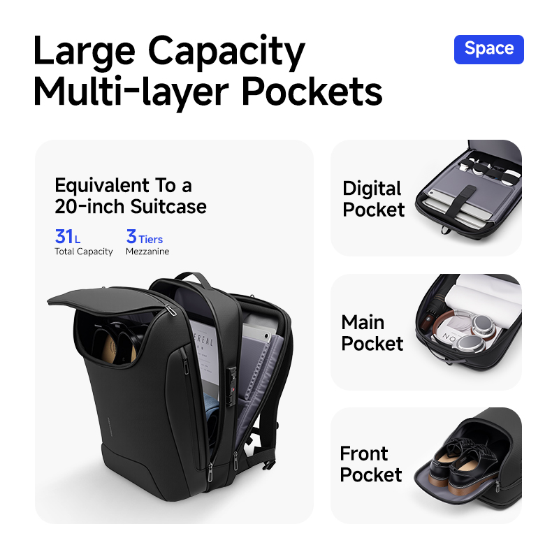 MARK RYDEN 31L スマートメンズバックパック T - Laptop Accessories Box のレビューと価格