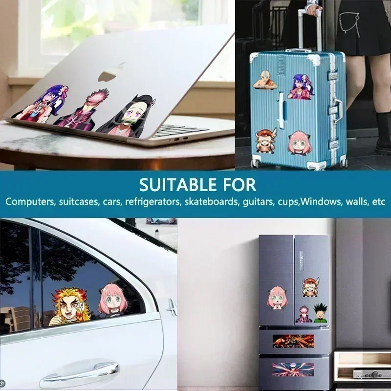 女性のための3Dデザインの防水ステッカー,漫画のキャラクター - Laptop Accessories And Parts のレビューと価格
