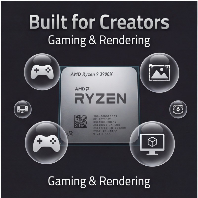 AMD Ryzen 9 3900X コンピュータープロセッサ - Amd Cpu Ryzen 9 のレビューと価格