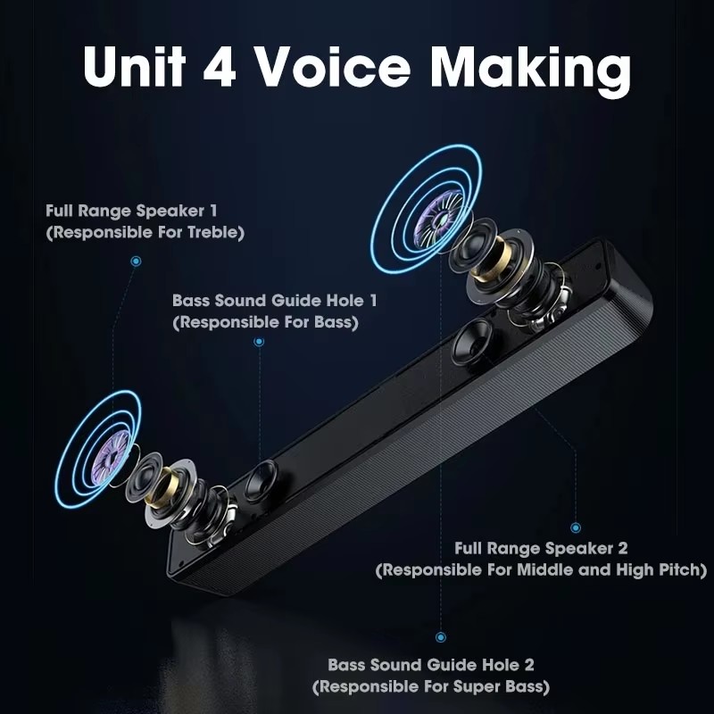 音楽サウンドバー コンピューターサウンドバー 有線およびワイ - Laptop Stand Portable のレビューと価格