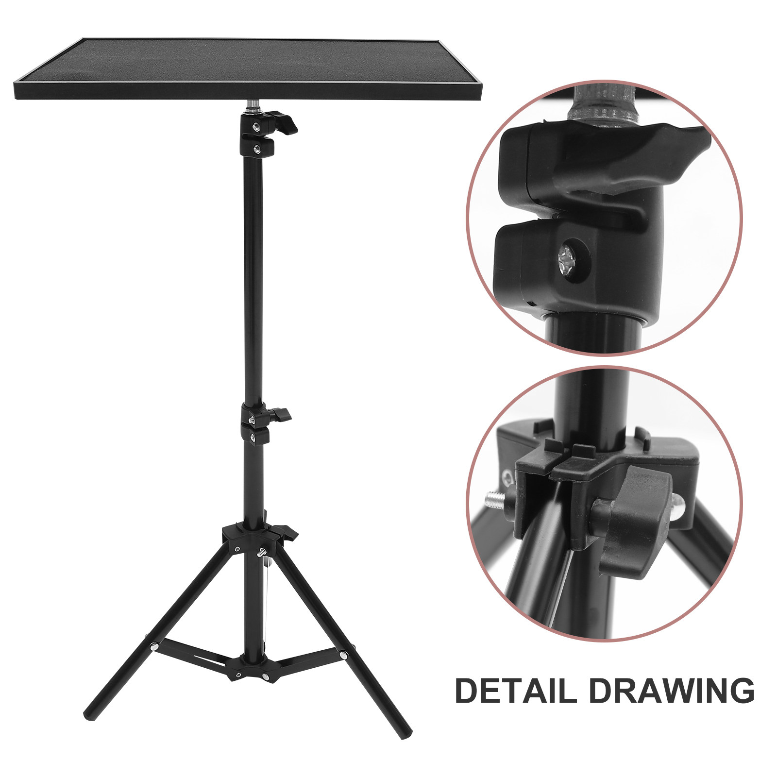 頑丈な折りたたみ式プロジェクタースタンド高さ調節可能ラップト - Laptop Stand Portable のレビューと価格