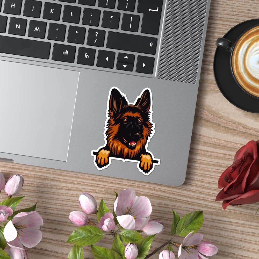 ジャーマンシェパード犬アニメ必須アイテムビニールモダンウィン - Laptop Accessories To Have のレビューと価格