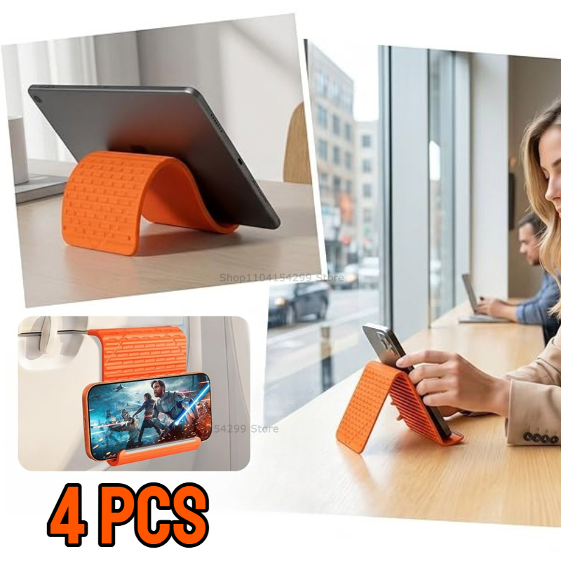 柔軟で折りたたみ可能なシリコン製スマホホルダー、携帯用調整可 - Laptop Stand Portable のレビューと価格