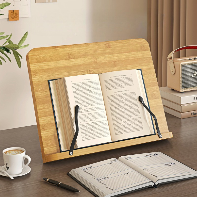 木製読書用ブックスタンド、多機能ラップトップサポート、8段階 - Laptop Accessories Distributor のレビューと価格