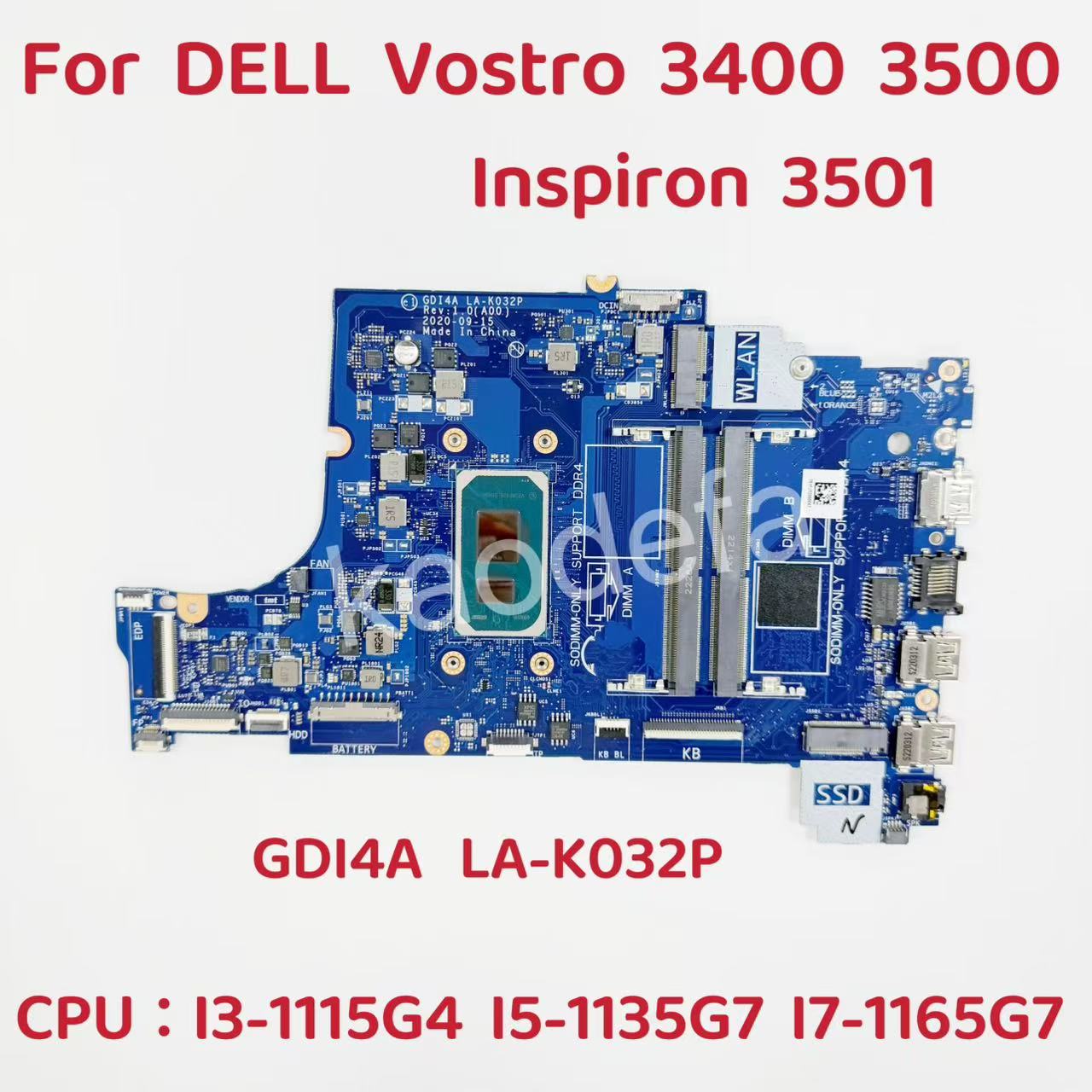 GDI4A LA-K032P デル Vostro 15 35 - Intel Cpu Core I7 のレビューと価格