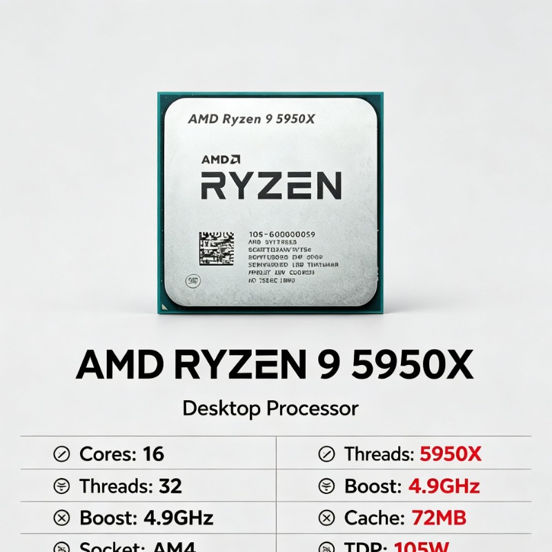 AMD Ryzen 9 5950X 16コア 32スレッド  - Amd Cpu Ryzen 9 のレビューと価格