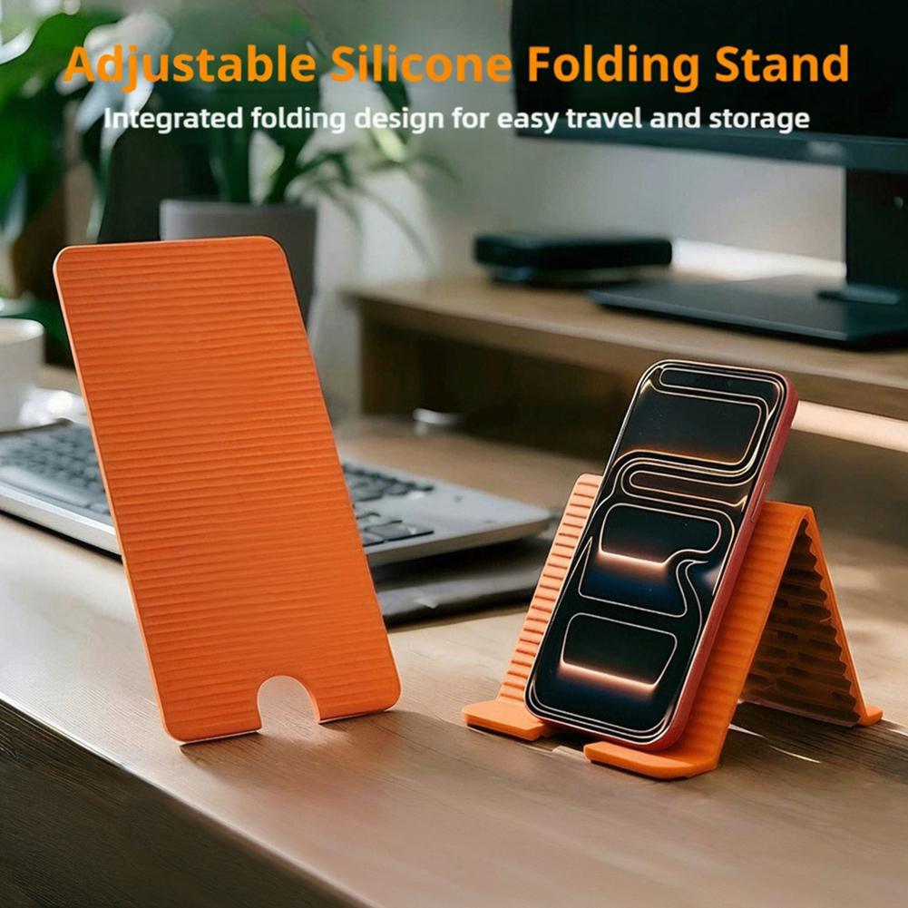 柔軟な折りたたみ式シリコン製電話ホルダー iPhone、iP - Laptop Stand Portable のレビューと価格
