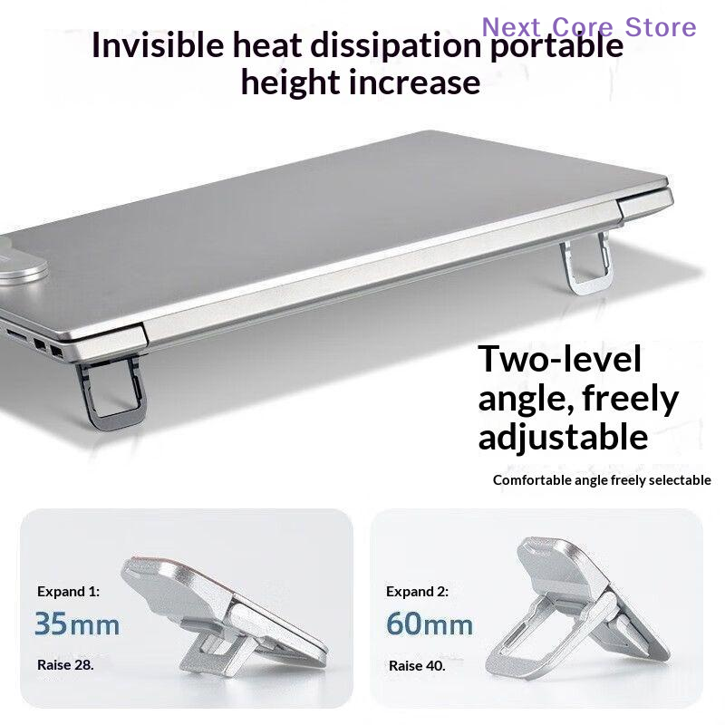 [NC] 1 ペアミニポータブル折りたたみ脚ラップトップスタ - Laptop Accessories Distributor のレビューと価格