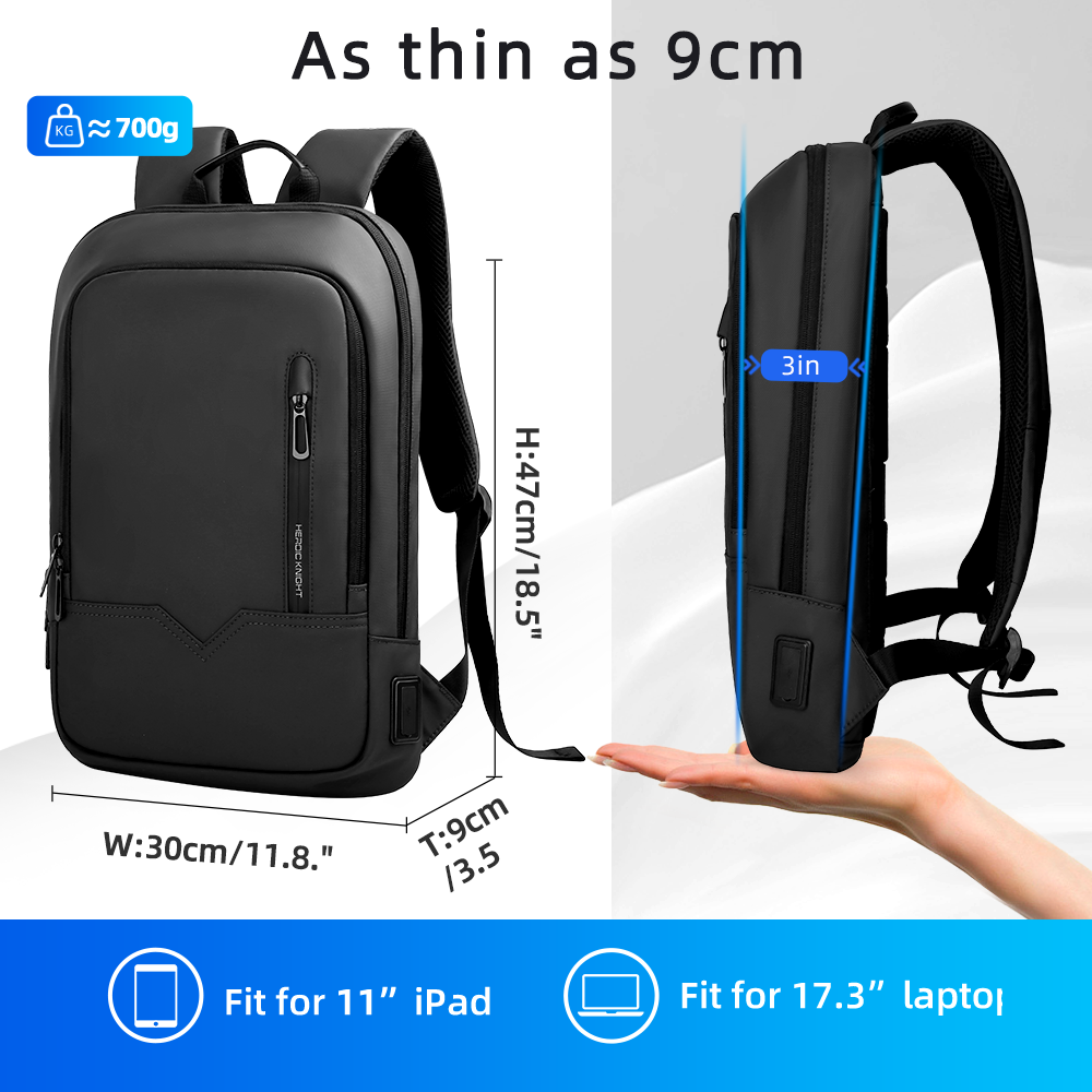 HK スリムビジネスバックパック メンズ 17.3インチ ノ - Laptop Accessories Box のレビューと価格