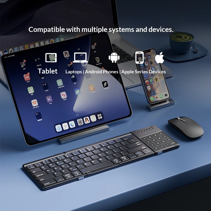Mengzu 三つ折りワイヤレス Bluetooth キーボ - Laptop Accessories Distributor のレビューと価格
