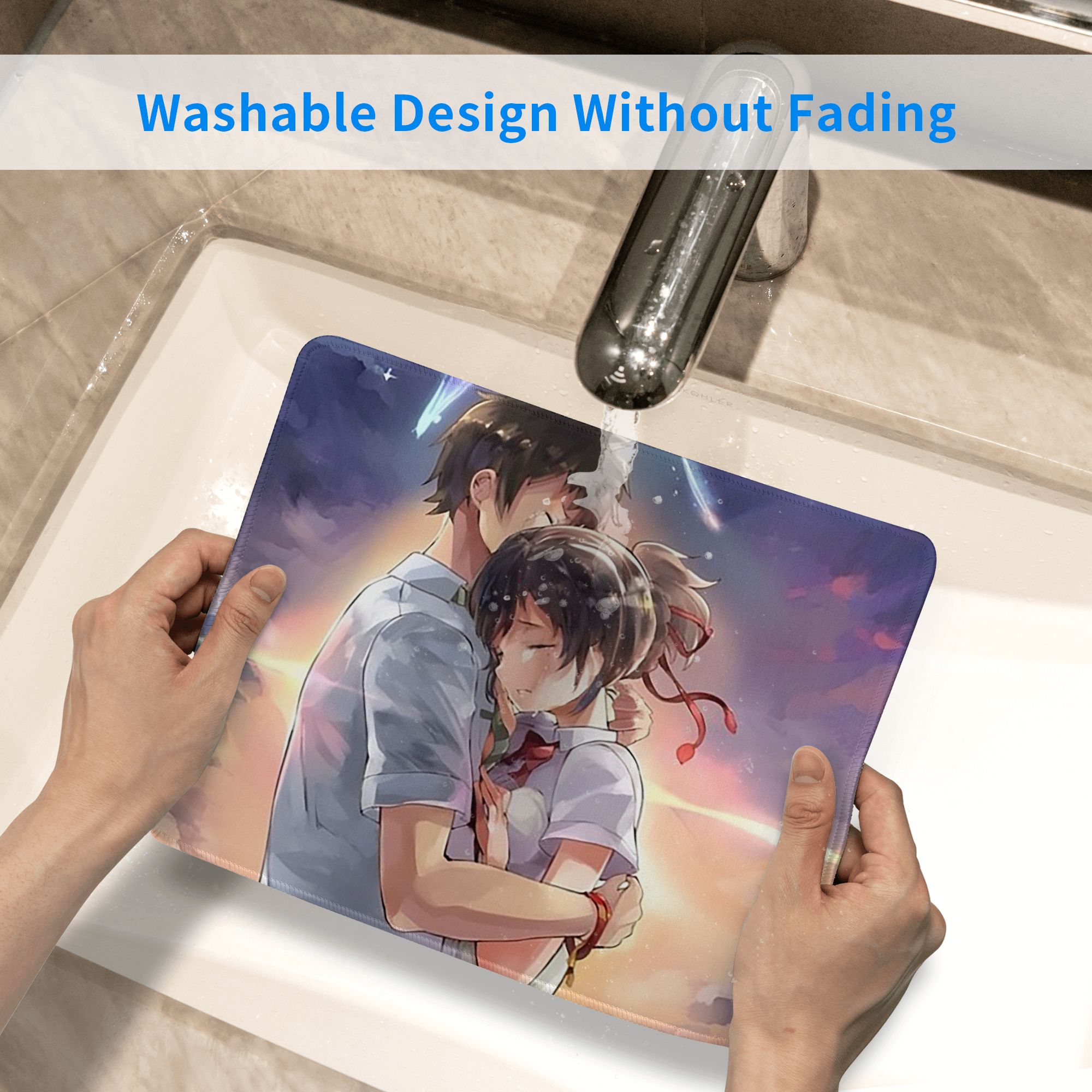 日本アニメ「君の名は」マウスパッドコンピューターキーボードマ - Laptop Accessories Name のレビューと価格