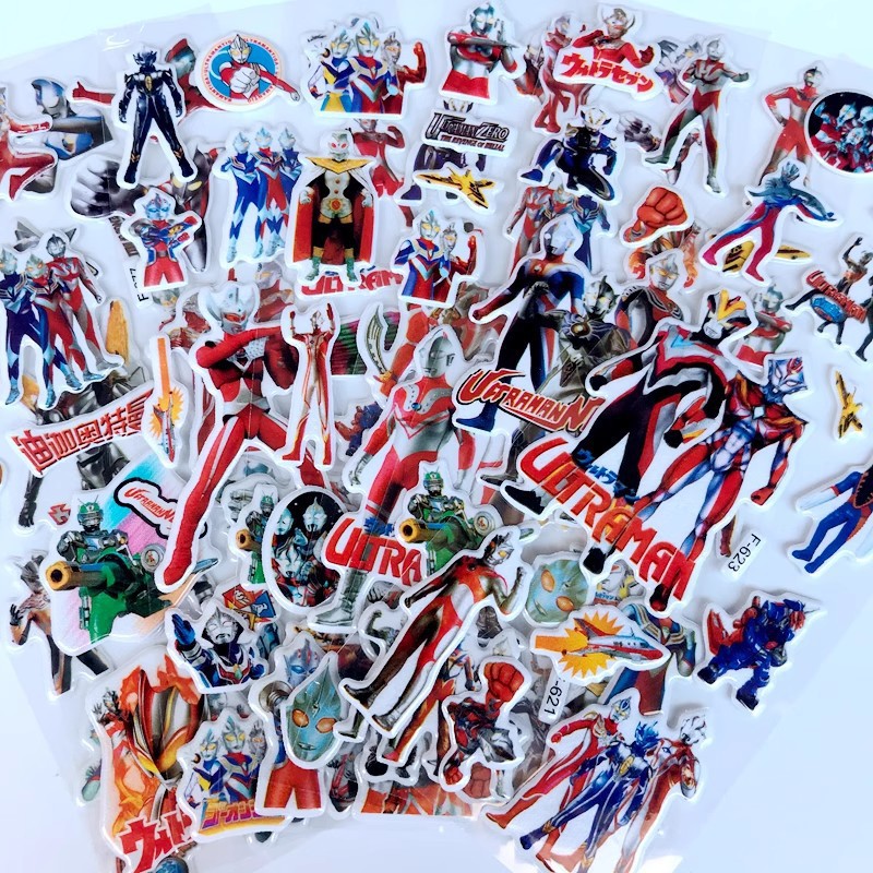 10枚入り ウルトラマン 3D バブルステッカー - アニメ - Laptop Accessories Diy のレビューと価格