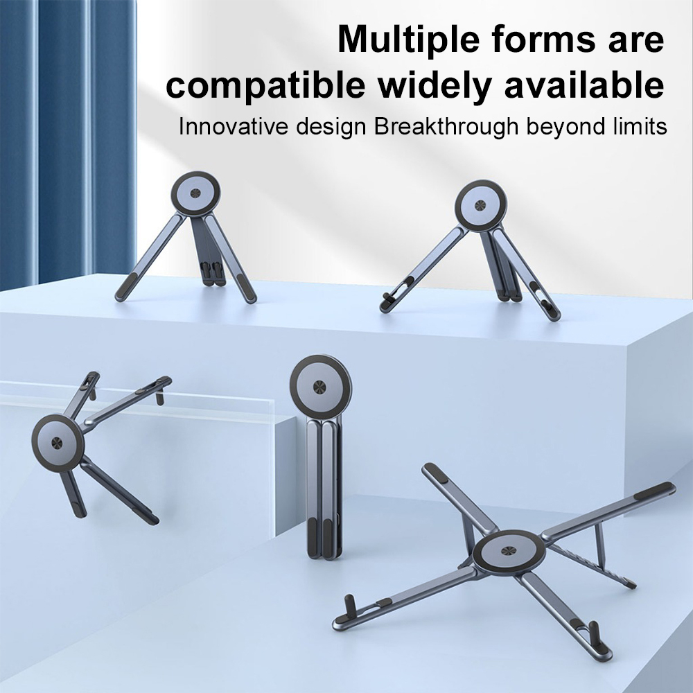 携帯電話用マグネット式ホルダー＆自撮り棒 3-in-1 折り - Laptop Stand Portable のレビューと価格