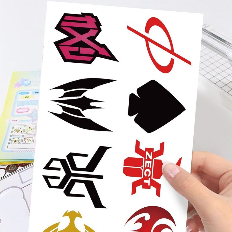 60 枚の仮面ライダーロゴステッカークリエイティブデカール防 - Laptop Accessories And Parts のレビューと価格